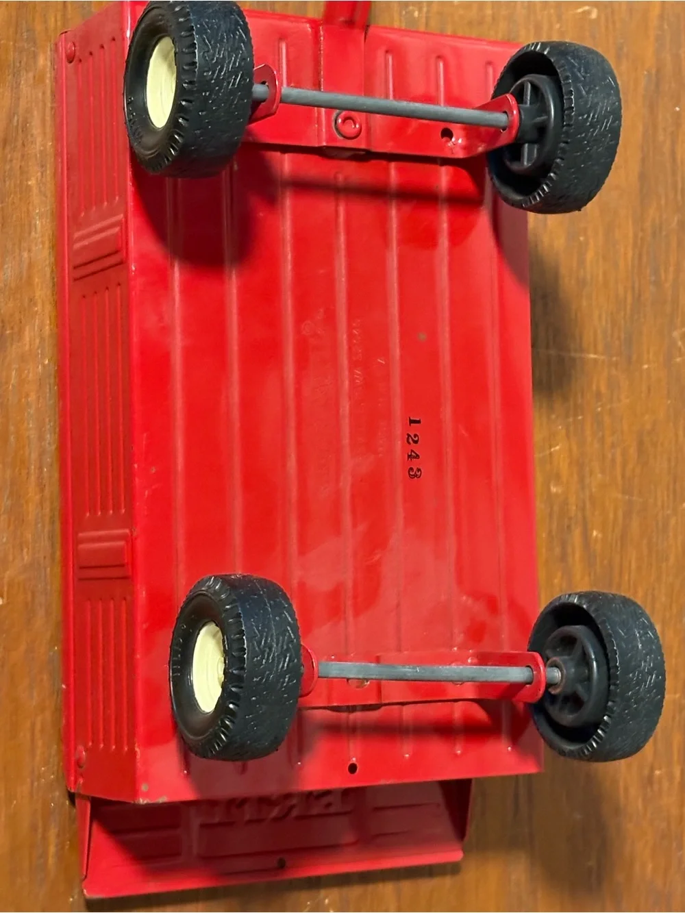 ERTL Red Metal Farm Hay Wagon Vintage Boarded Walls
